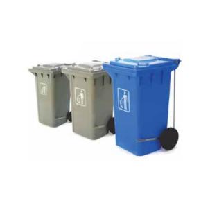 Outdoor Side-wheel Plastic Trash Bin